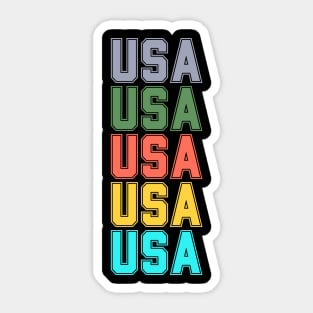 USA SPORT ATHLETIC TRNDY URBANWARE INDEPENDENCE DAY 4TH JULY Sticker